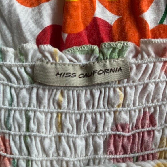 100% Cotton ~ Floral Ruffle Top - Picture 7 of 7